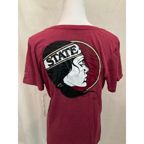 Florida State Seminoles New NIKE XL Tri-Blend Athletic Cut Tee Women's - Picture 3 of 5